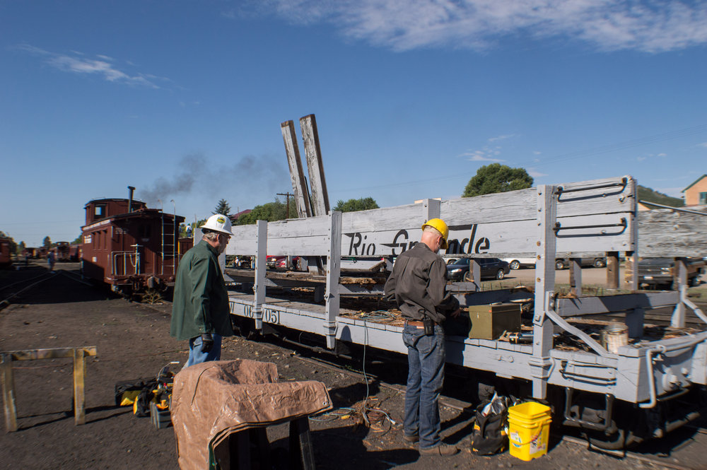 1 The early stages of repairing the block and tie car.jpg