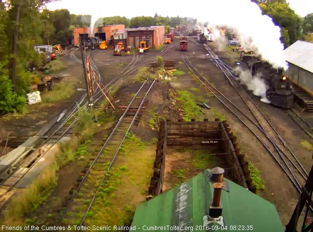 9.4.16 487 moves ahead to the coal dock as 463 waits its road crew.jpg