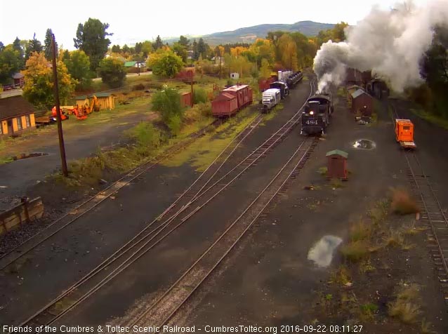 9.22.16 As 484 backs down the main to the coal dock, 489 is at the tank.jpg