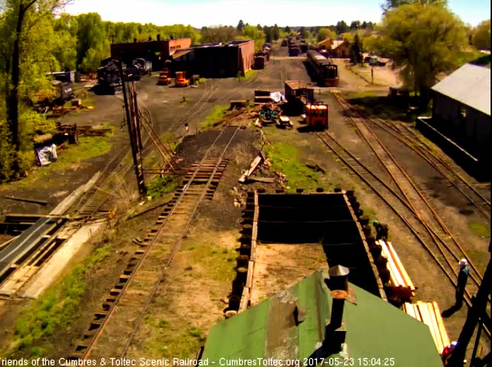 5-23-17 15 has backed onto the passengers cars stored north of the depot.jpg