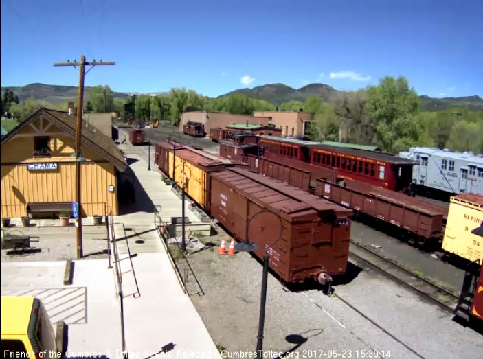 5-23-17 Comes out of south yard with just 2 of the coaches.jpg