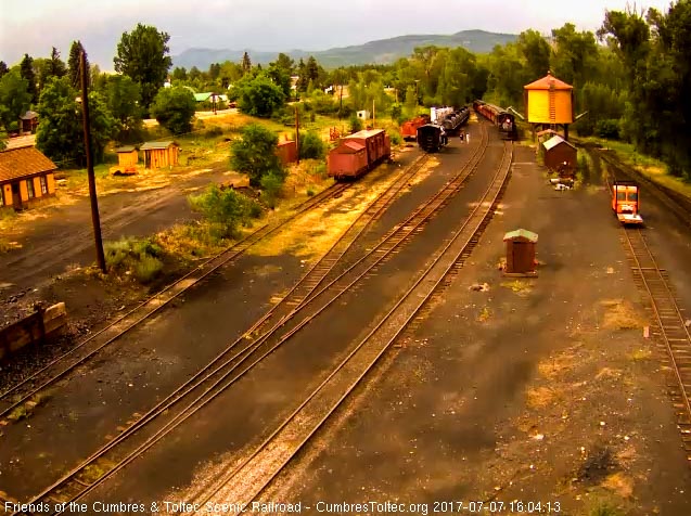 7-7-17 487 brings the 7 car train 215 into Chama.jpg