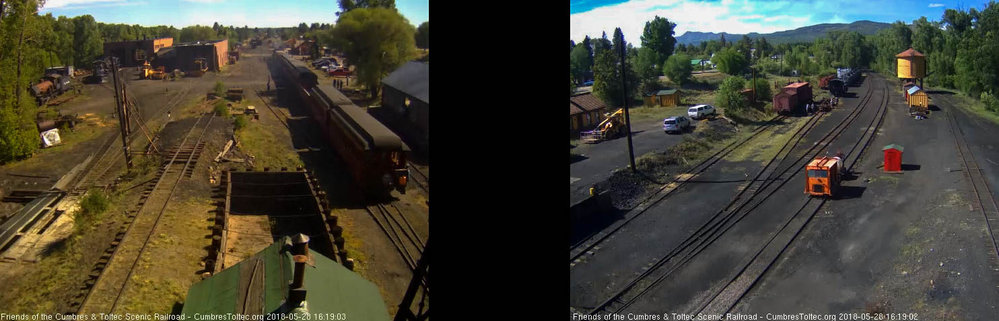 2018-05-28 The train is passing the wood shop as the fire patrol speeder come up behind.jpg