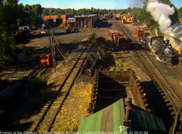 2018-06-23 The 489 comes past the woodshop as it moves to the coal dock.jpg