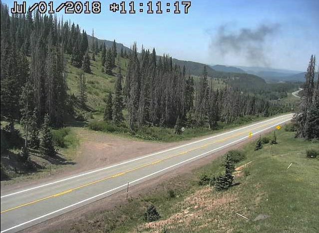 2018-07-01 The CDoT south Cumbres cam caught the train as it approaches route 17.jpg