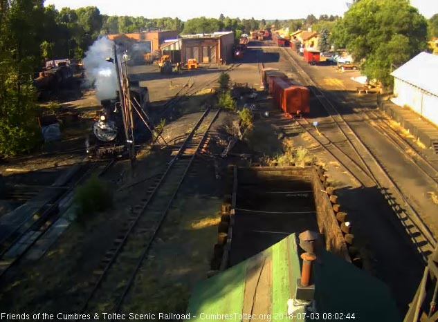 2018-07-03 484 comes out to the pit to begin the day, repairs completed and check yesterday.jpg