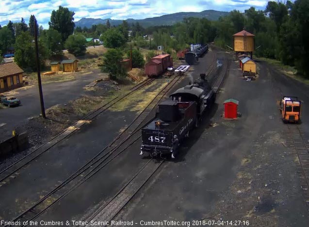 2018-07-04 The 487 backs toward the switchi that leads to the coal dock.jpg