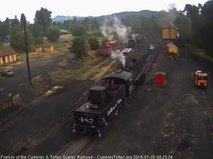 2018-07-05 The 487 backs toward the lead for the coal dock as 484 is doing the first coal wash.jpg