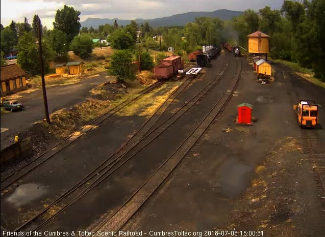 2018-07-05 The 484 comes back into Chama from helper duty and retrieving the freight cars from Los Pinos.jpg