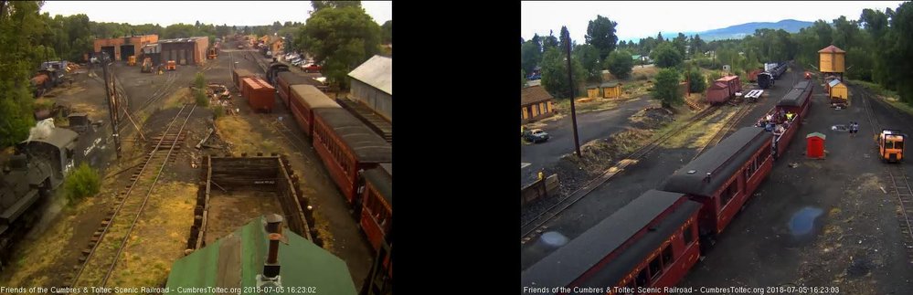 2018-07-05 The train is passing the tipple and I guess Frank wanted to make sure we did not miss him with his high vis shirt on.jpg