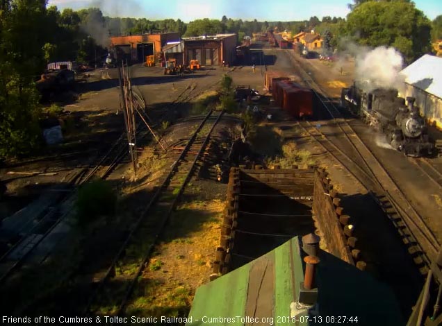 2018-07-13 The 488 pulls by the woodshop as it heads to the coal dock.jpg