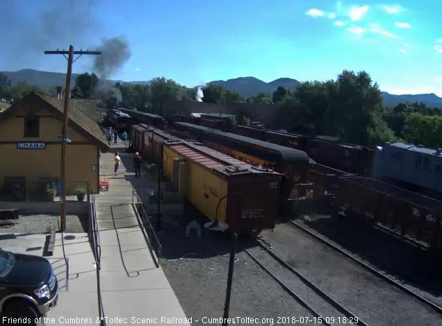 2018-07-15 From the depot cam we see the train now in loading position.jpg