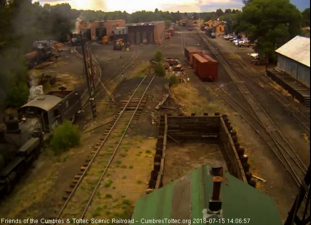 2018-07-15 The coal bunker now full, the hostlers blow down the fire.jpg