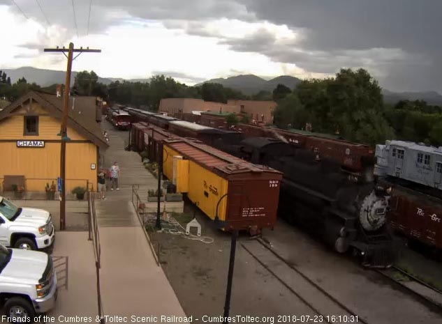 2018-07-23 The 488 comes by the depot and is starting to slow.jpg