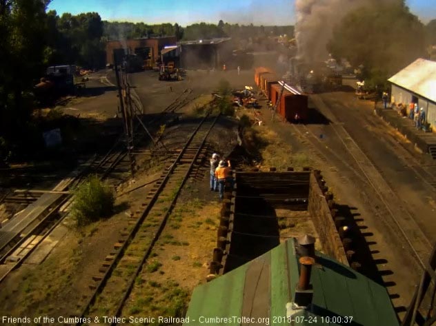 2018-07-24 The 489 and 463 put out nice plumes of smoke as the get the 9 car train moving.jpg