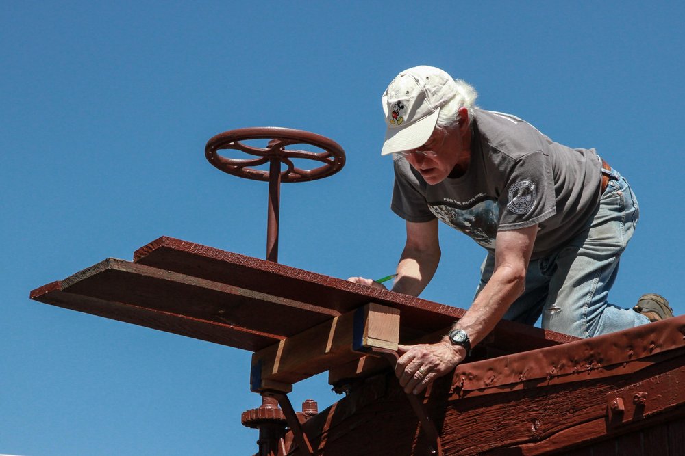 2018-07-25 Making the roof walk boards on box car 3090.jpg