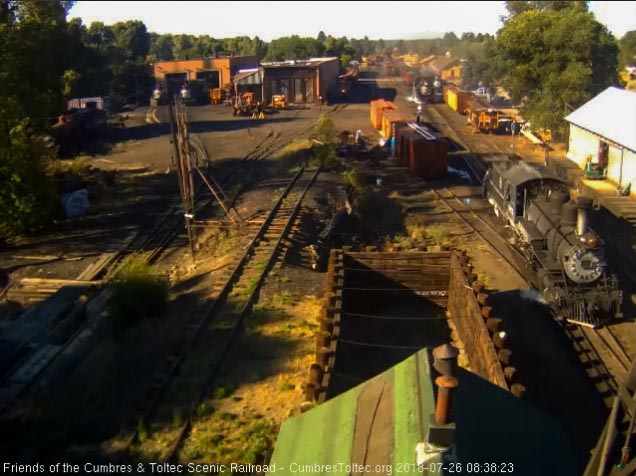 2018-07-26 The 463 heads to the tank to wash coal while 488 waits to move to the dock.jpg