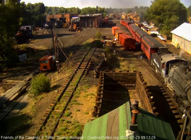 2018-07-29 The crew is removing the caboose that was on last night's train.jpg