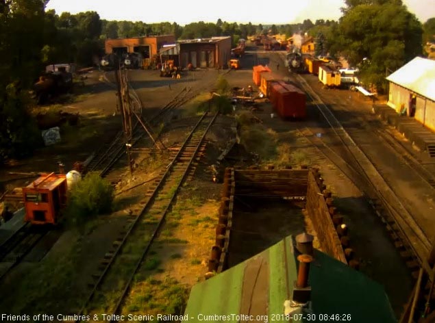 2018-07-30 The hostlers have set the 488 just north of the depot as they wait for the road crew to take over.jpg