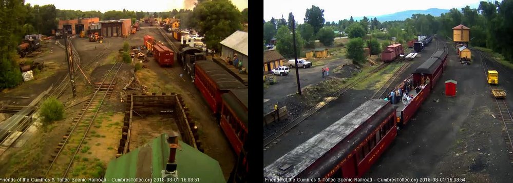 2018-08-01 We see a nice crowd in the open gon as the train passes the tipple.jpg