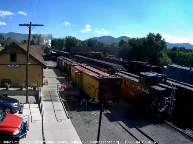 2018-08-04 The conductor is on the caboose that graces today's train 216.jpg