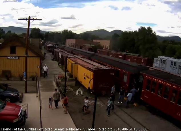 2018-08-04 After a fun ride, the passengers come off the coaches.jpg