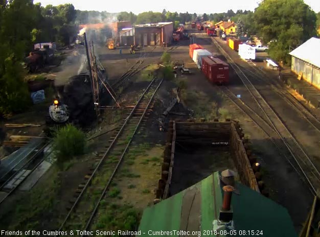 2018-08-05 The 484 comes over the pit for its fire and ash pan cleaning before doing other prep.jpg