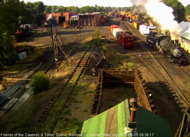 2018-08-05 The 484 comes past the woodshop as it heads to the coal dock.jpg