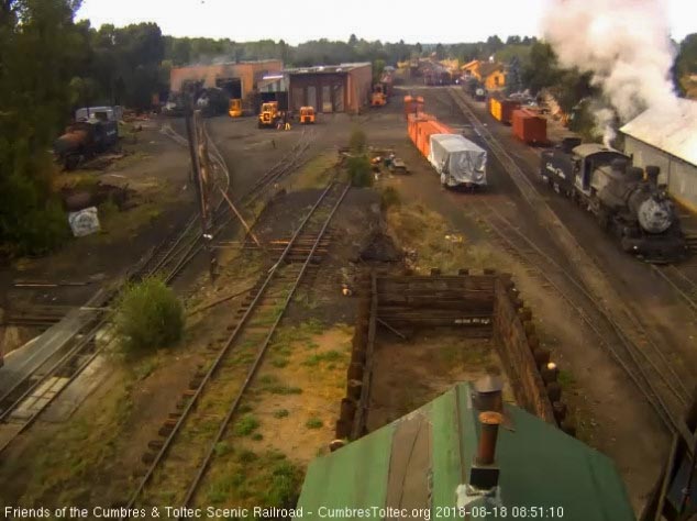2018-08-18 The 484 pulls by the woodshop as it heads to get coal.jpg