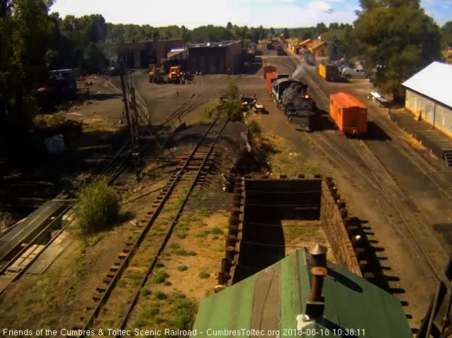 2018-08-18 The first car has been shoved back into the connector track.jpg