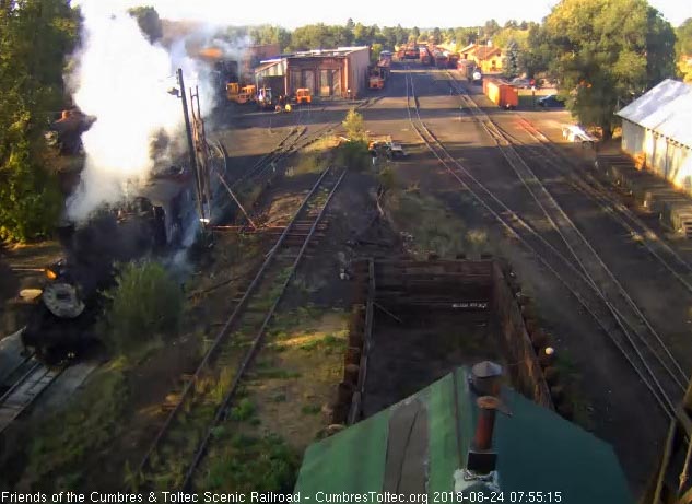 2018-08-22 The 463 moves over the pit so the fire can be cleaned.jpg