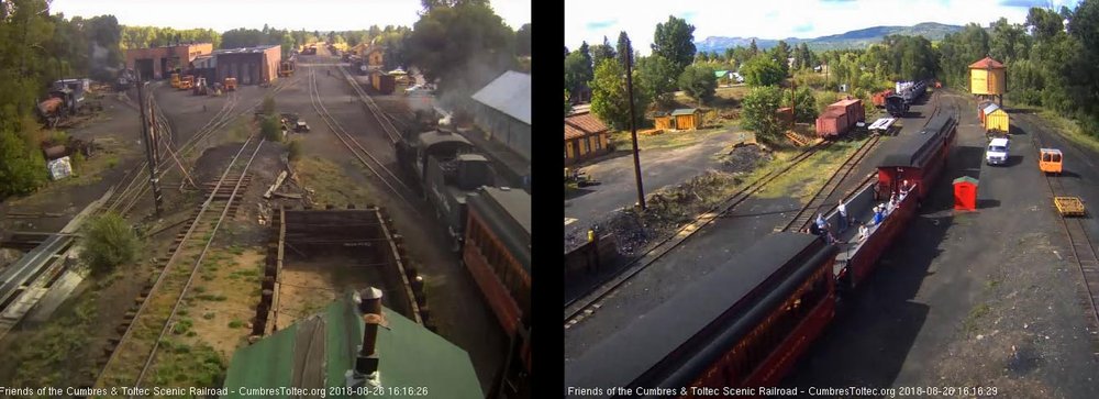 2018-08-26 The train passes the tipple as we see a number of passengers still in the open gon.jpg