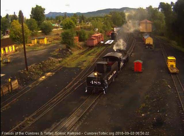 2018-09-03 The 488 backs toward the coal dock lead.jpg