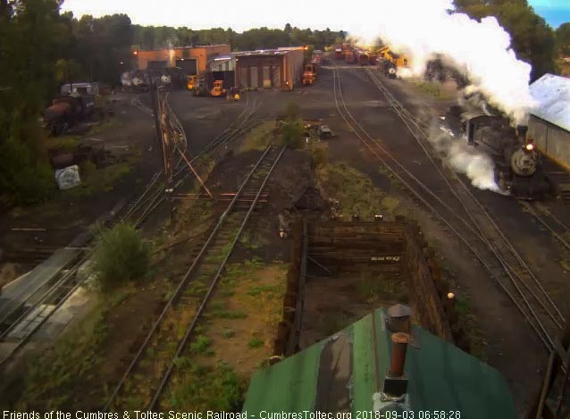 2018-09-03 The 488 pulls by the woodshop as it heads for coal.jpg