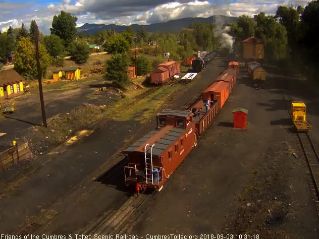 2018-09-03 With the 216 about 30 minutes ahead, the special now heads out of Chama.jpg