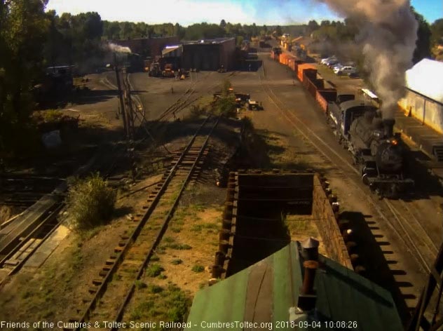 2018-09-04 Coming past the woodshop as the caboose is almost out.jpg