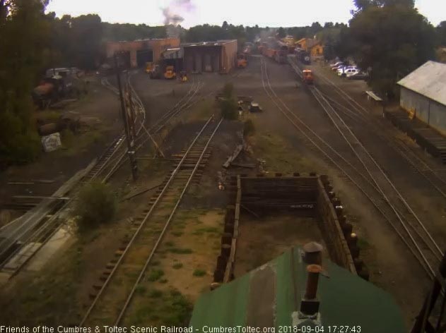 2018-09-04 The train is moving further into the yard with the speeder right behind.jpg