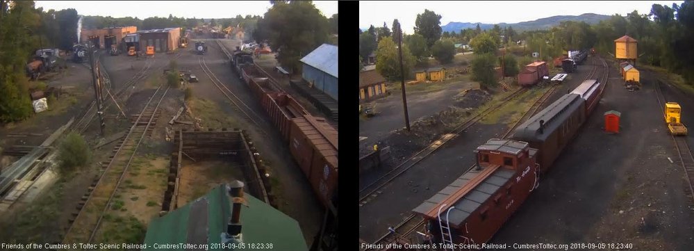2018-09-06 Passing the tipple we see the mixed train nature of this freight.jpg