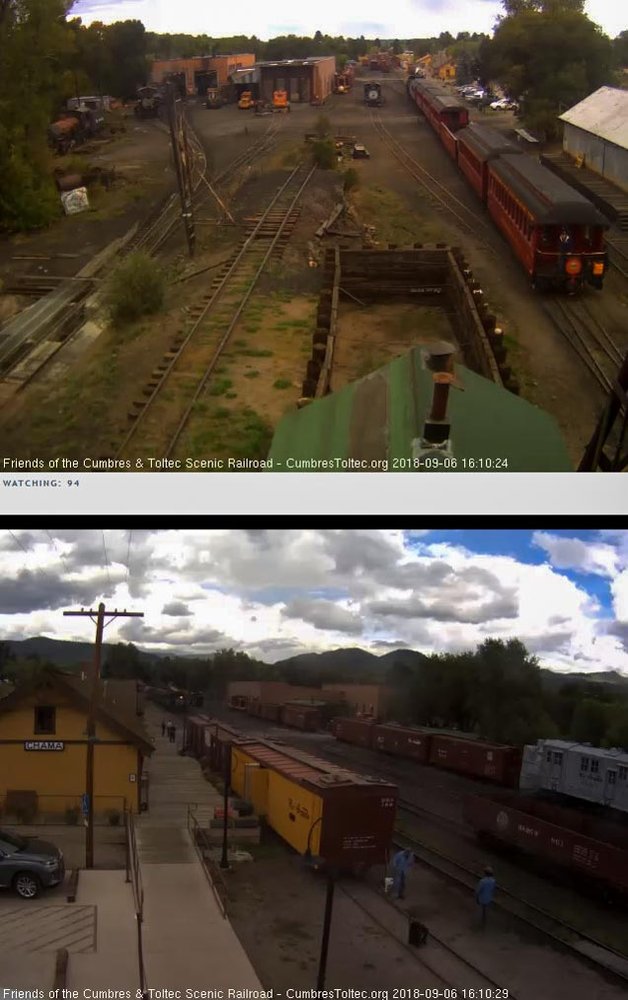 2018-09-06 The parlor New Mexico is on the markers as 487 approaches the depot.jpg