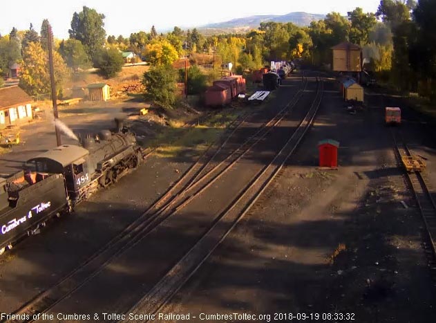 2018-09-19 The 484 is at the coal dock as 487 takes on water.jpg