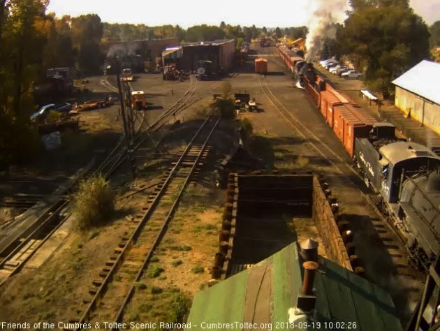 2018-09-19 The 484 is working some to get this 14 car train underway with 487's help.jpg