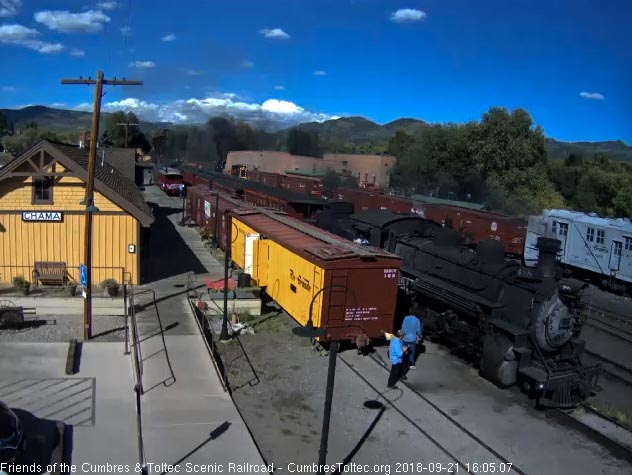 2018-09-21 Slowing for a stop as Mr. Stebbens checks for the conductors signal to stop.jpg