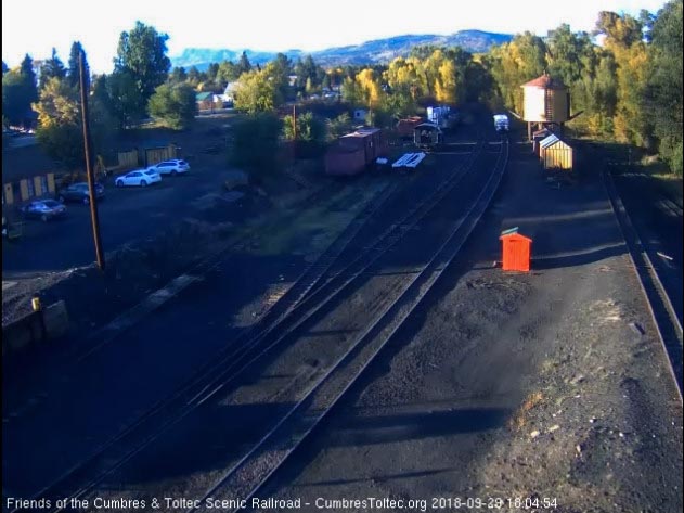 2018-09-29 The RGS Goose 5 comes into Chama yard for probably the final time this season.jpg