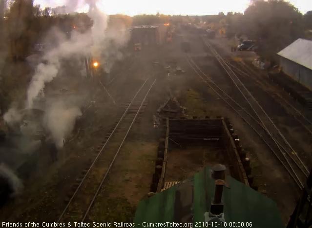 2018-10-18 The second locomotive is now waiting for its turn at the pit.jpg