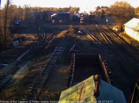 2018-11-06 The 487 is now hooked onto the ballast train, not the frost over everything.jpg