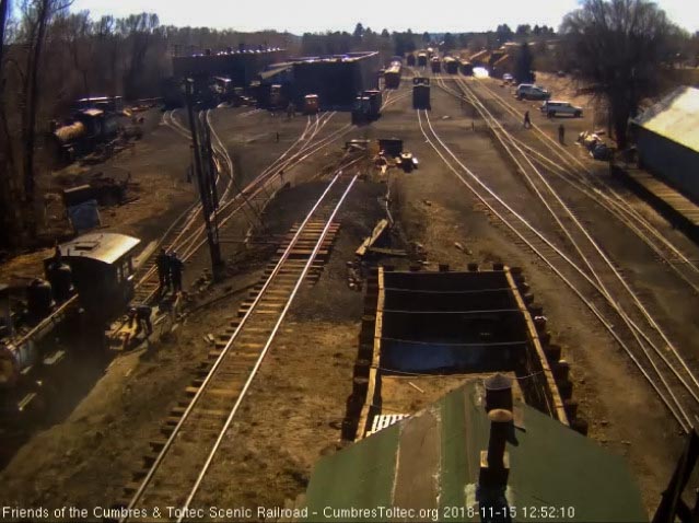 2018-11-15 The 315 is pulled over the pit to clean the ash pan before winter storage.jpg