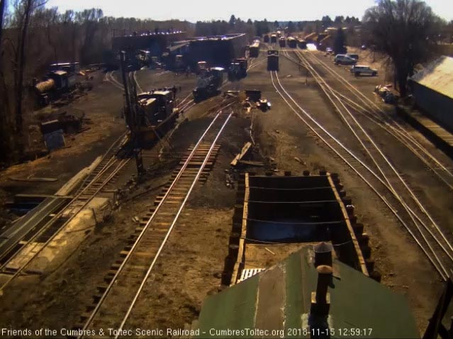 2018-11-15 The cleaning done, the 15 has shoved the locomotive body back as other members of the house crew empty the tender of coal.jpg