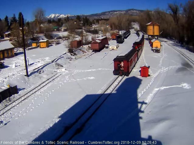 2018-12-09 Sunday's second train returns to Chama with Santa on the rear.jpg