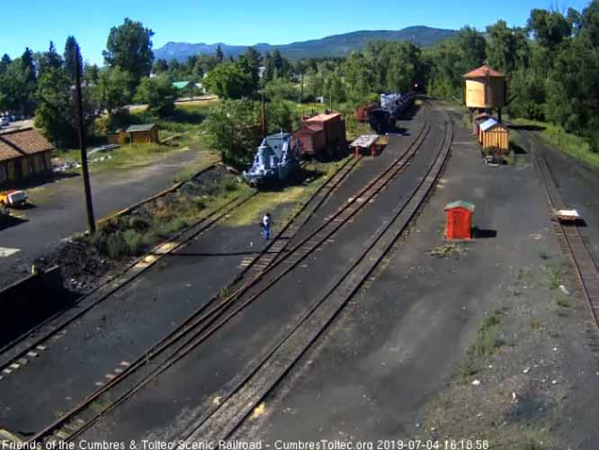 2019.07.04 The headlight of 484 shines out from the shadows as it brings train 215 into Chama (1 of 1).jpg