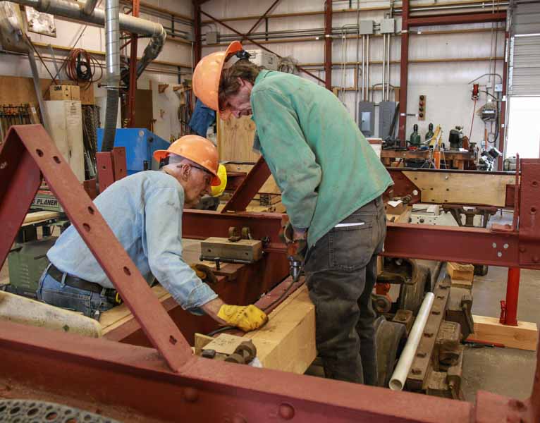 2019.07.31 Drilling on the drop bottom gon to attach the new wood (1 of 1).jpg